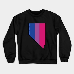 Nevada Bisexual Pride Flag Crewneck Sweatshirt